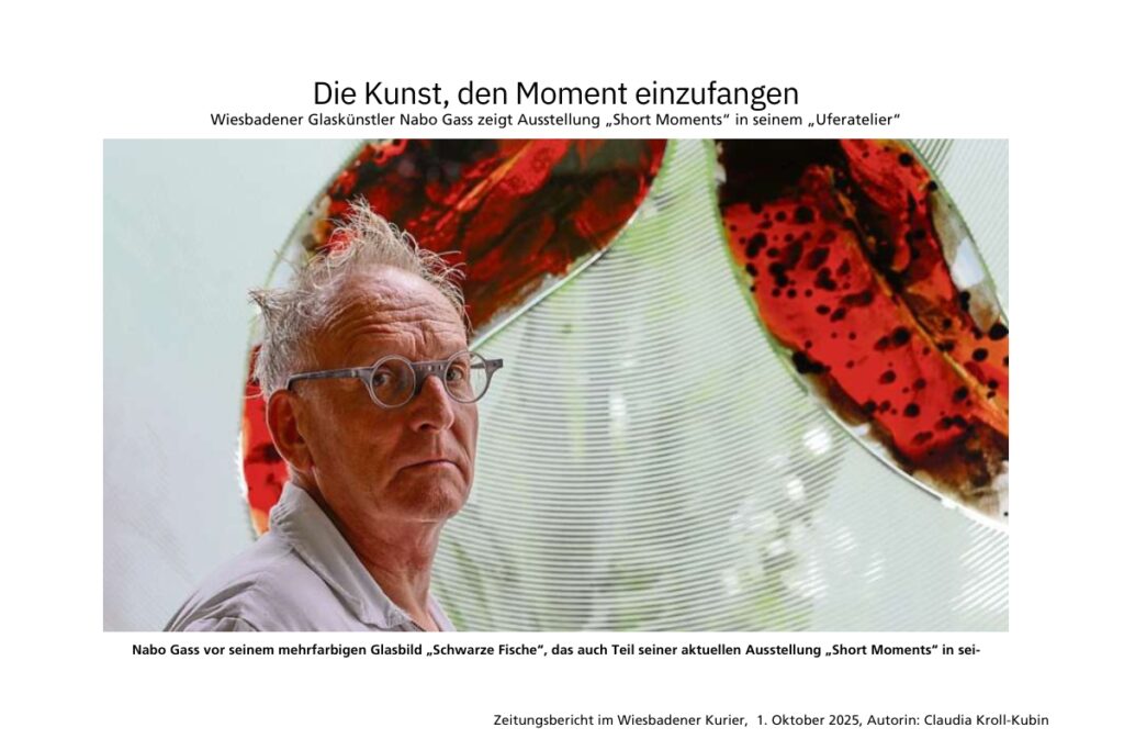 Nabo Gass, Zeitungsausschnitt Wiesbadener Kurier, Oktober 2025